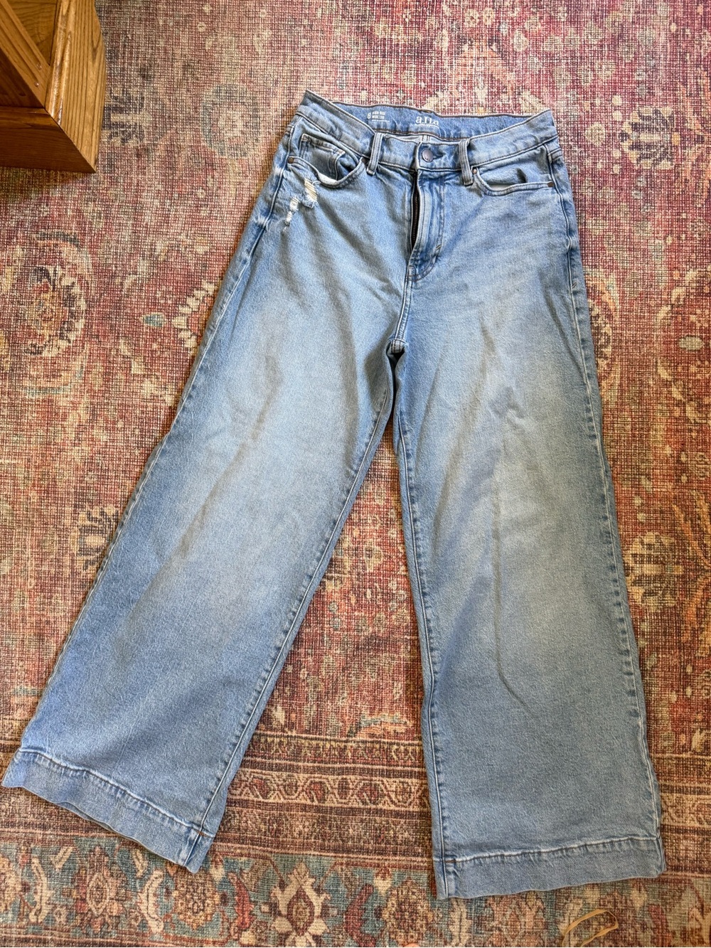 a.n.a Light Blue Wide Leg Flare Jeans